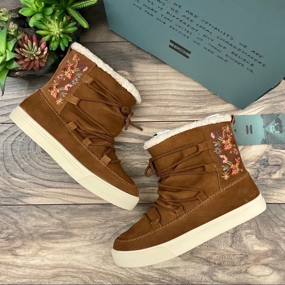 Toms Shoes - Toms Alpine Faux Shearling Water Resistant Boots